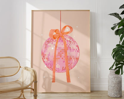 Disco Ball with Bow