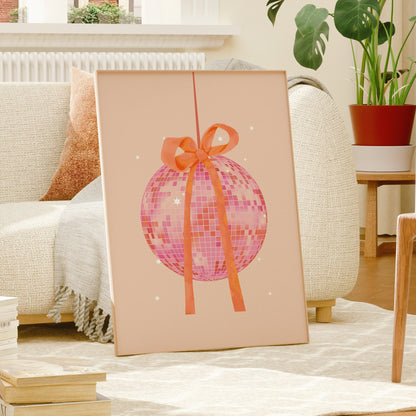 Disco Ball with Bow