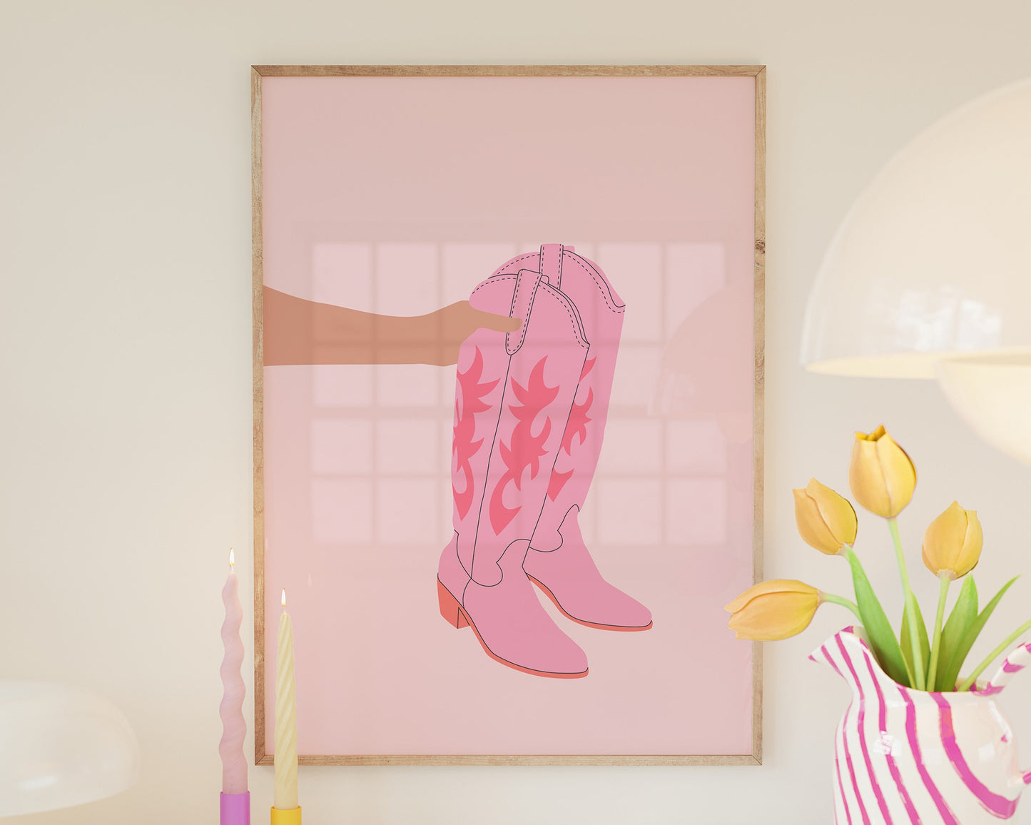 Coastal Cowgirl Wall Art Set