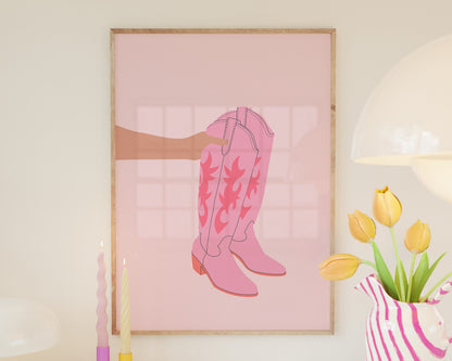 Coastal Cowgirl Wall Art Set