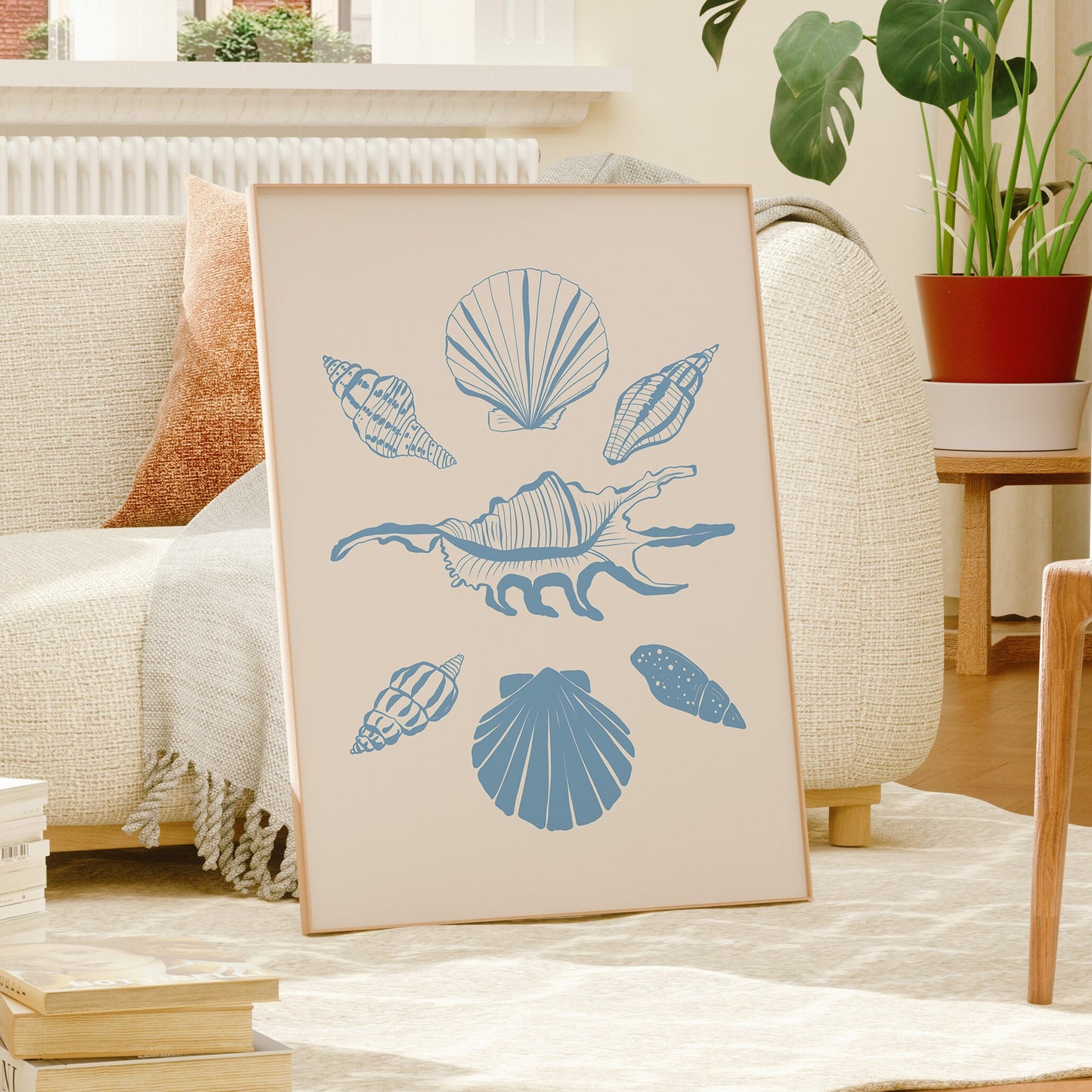 Blue Surf Coastal Beach Set