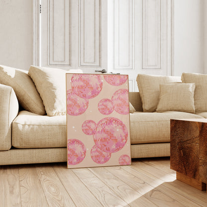 Pink and Orange Wall Art Set