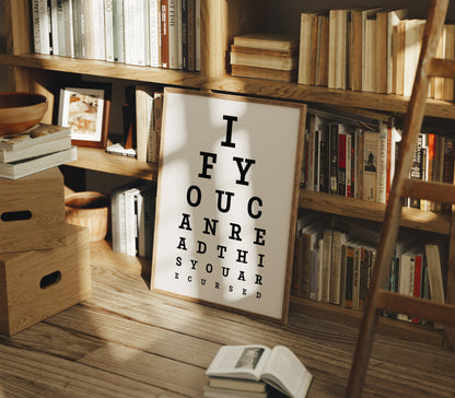 You Are Cursed Eye Chart
