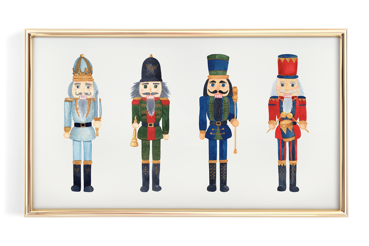 Watercolor Nutcrackers