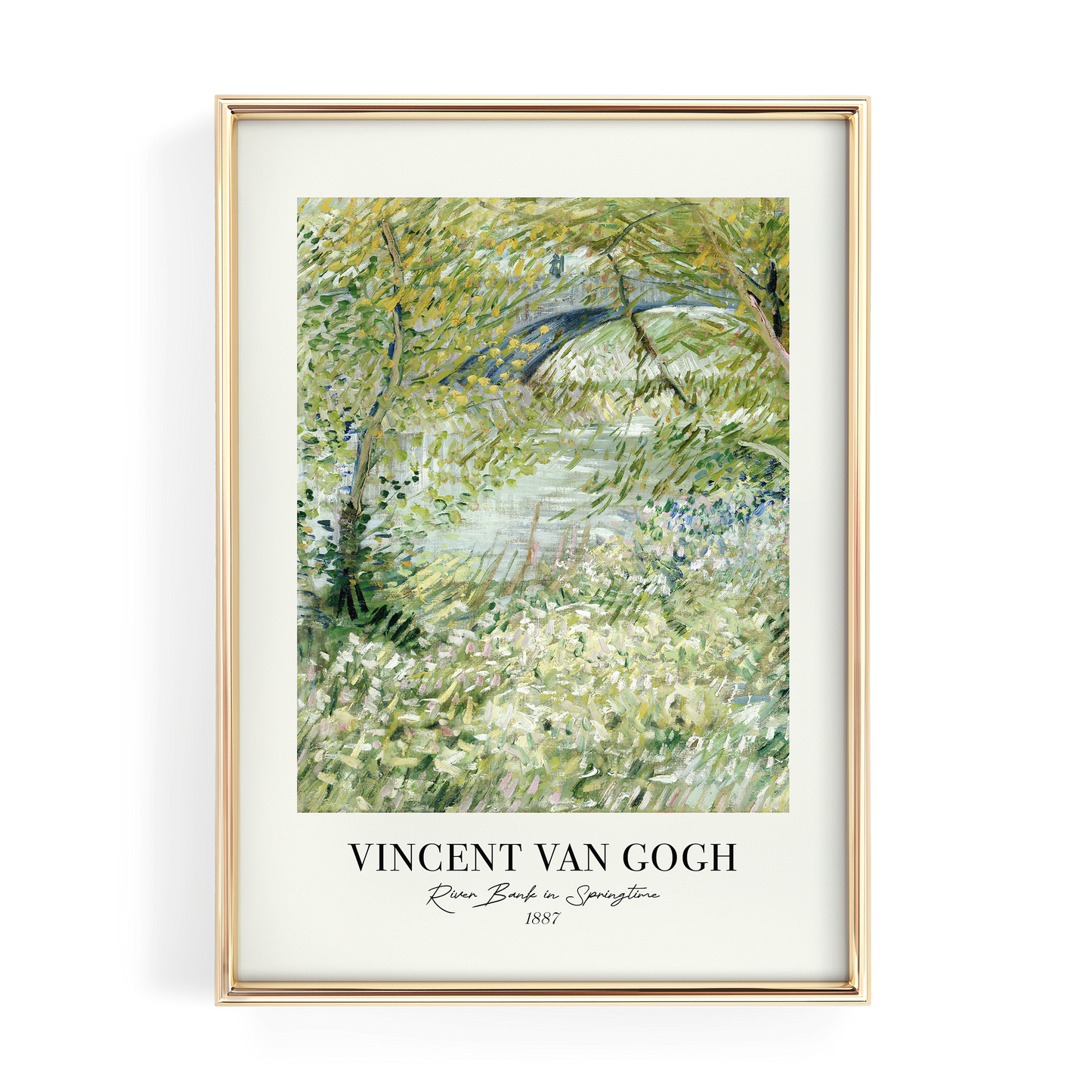 Vincent Van Gogh "River Bank in Springtime"