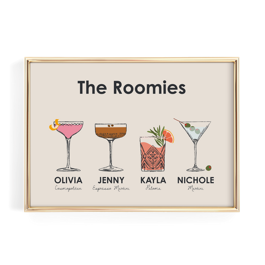 The Roomies Cocktail Drink Print