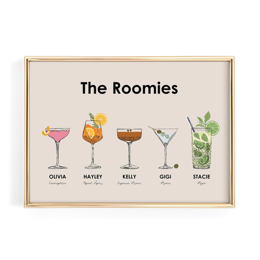 Roommate Drink Print (5 people)