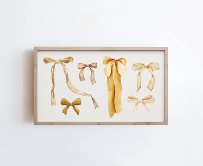 Gold Coquette Christmas Bows
