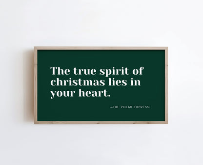 True Spirit of Christmas Quote
