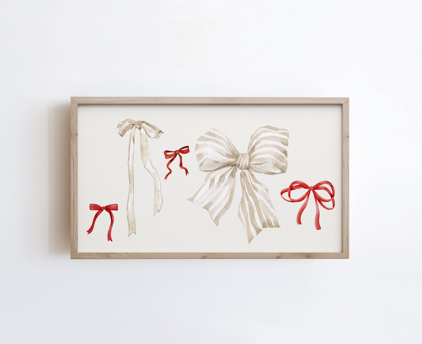 Red and Cream Coquette Bows