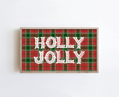 Plaid Holly Jolly Christmas