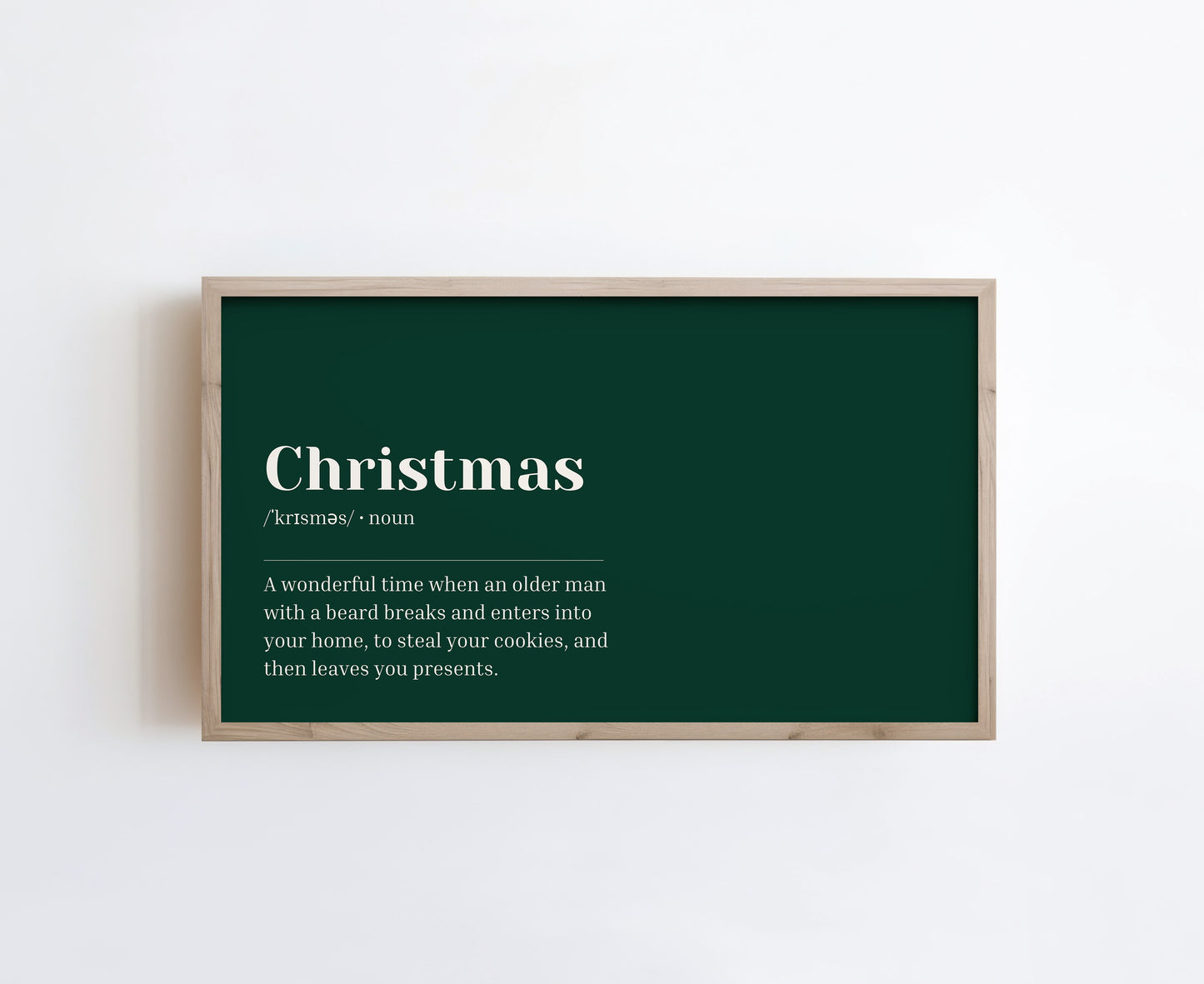 Green Christmas Definition