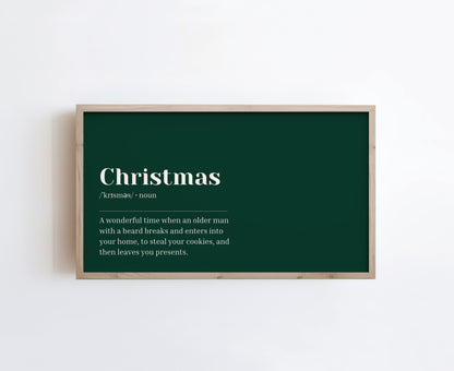 Green Christmas Definition
