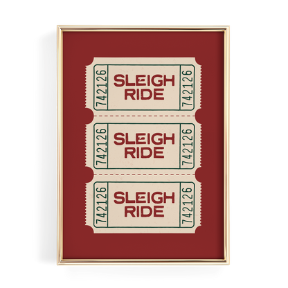 Sleigh Ride Ticket Stub