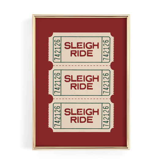 Sleigh Ride Ticket Stub