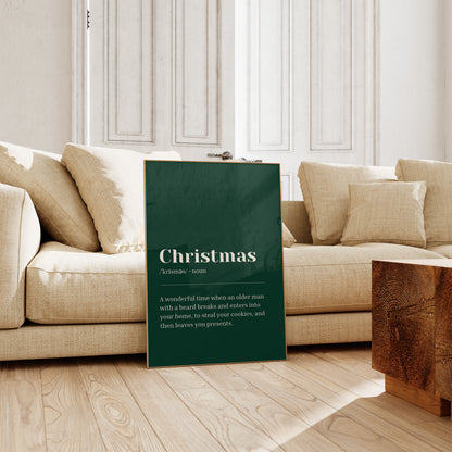 Green Christmas Definition