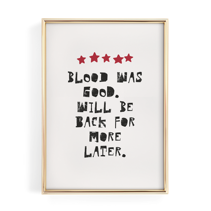 Blood Was Good Vampire's Review