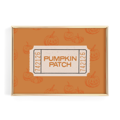 Pumpkin Patch Ticket Stub