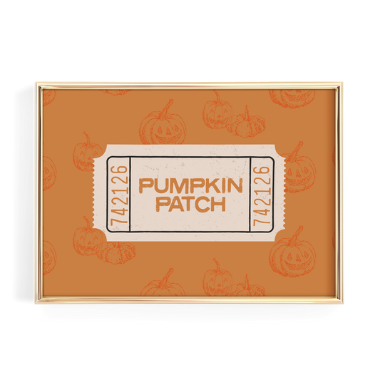 Pumpkin Patch Ticket Stub