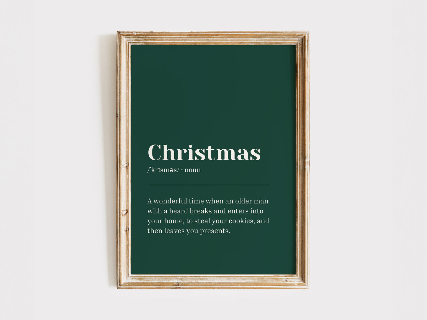 Green Christmas Definition