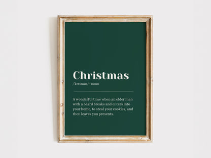 Green Christmas Definition