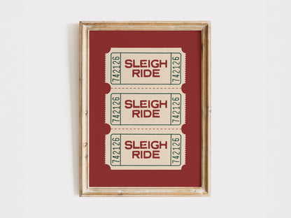 Sleigh Ride Ticket Stub