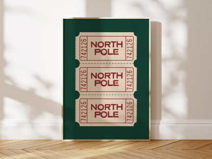 North Pole Ticket Stubs